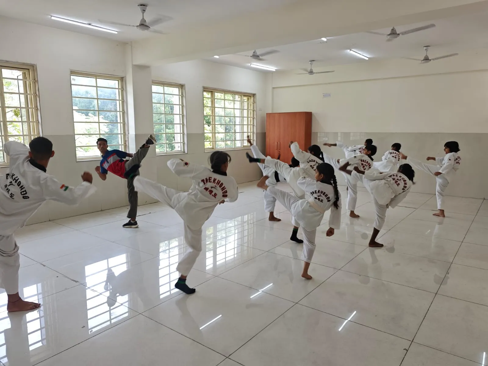 Taekwondo activities at Delhi Police Public School